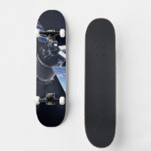 ドラゴンXl宇宙船のイラストレーション。 スケートボード (正面)