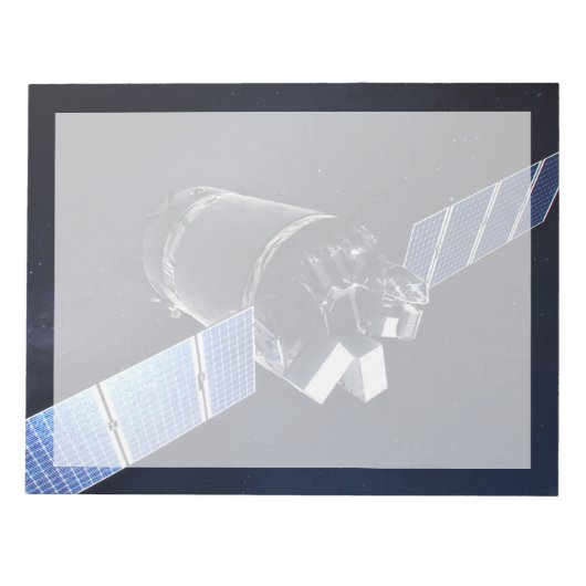 ドラゴンXl宇宙船のイラストレーション。 ノートパッド (正面)