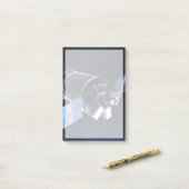 ドラゴンXl宇宙船のイラストレーション。 ポストイット (デスク上)