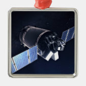 ドラゴンXl宇宙船のイラストレーション。 メタルオーナメント (正面)
