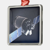 ドラゴンXl宇宙船のイラストレーション。 メタルオーナメント (左)