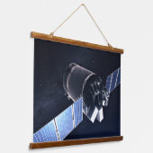 ドラゴンXl宇宙船のイラストレーション。 吊り下げ型タペストリー (傾斜あり)