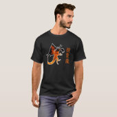 ドラゴ中国のンとキャラクターI LOVE DRAGONS Tシャツ (正面フル)