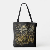 ドラゴ中国のン トートバッグ (裏面)