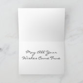 ドラゴ想像ンフライフェアリーレインボー誕生日カード カード (内部)