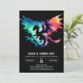 ドラゴ絵を描ン誕生日DIY 招待状 (スタンド正面)