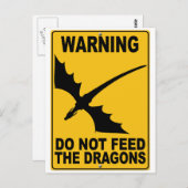 ドラゴ食べ物を与えンを使わない ポストカード (正面/裏面)