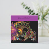 ドラゴ バイオレット パープル ブラック 招待状 (スタンド正面)