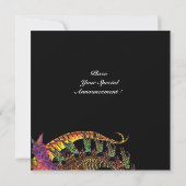 ドラゴ バイオレット パープル ブラック 招待状 (裏面)