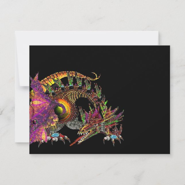 ドラゴ/ファンタジードラゴン入り金ゴールドピンクパープルブラック (正面)