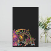 ドラゴ/ファンタジー金ゴールドドラゴン 便箋 (スタンド正面)