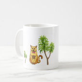 ドラセナ 猫への毒性 注意アート コーヒーマグカップ (正面左)