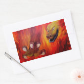ドラチェンクラッレ – レッド・ドラゴン 長方形シール (封筒)