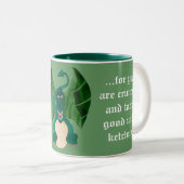 ドラッおもしろいグマグ ツートーンマグカップ (正面右)