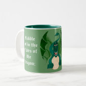 ドラッおもしろいグマグ ツートーンマグカップ (正面左)