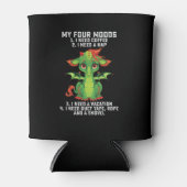 ドラッおもしろいグ私の4つの気分コーヒーが必要な私は昼寝が必要 缶クーラー (正面)