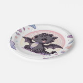 ドラッお洒落エレガントグ赤ちゃんシャワー ペーパープレート (アングル)