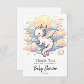 ドラッお洒落グベビーシャワー サンキューカード (正面/裏面)