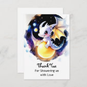 ドラッお洒落グベビーシャワー サンキューカード (正面/裏面)