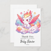 ドラッエレガントグベビーシャワー サンキューカード (正面/裏面)