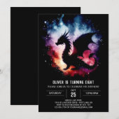 ドラッエレガントグ誕生日カスタム 招待状 (正面/裏面)