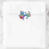 ドラッカラフルグステッカー ラウンドシール (バッグ)