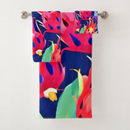 ドラッカラフルグフルーツ バスタオルセット