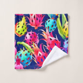 ドラッカラフルグフルーツ バスタオルセット (ウォッシュタオル)