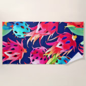 ドラッカラフルグフルーツ ビーチタオル (正面)