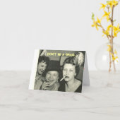 ドラッグが…パーティを楽しもうあないで下さい カード (黄色い花)