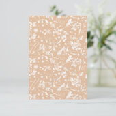 ドラッグとドロップ結婚式招待状 出欠カード (スタンド正面)