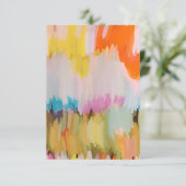 ドラッグとドロップ結婚式招待状 出欠カード (スタンド正面)