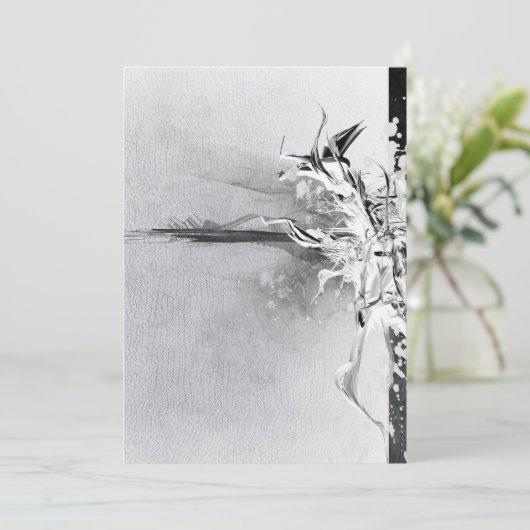 ドラッグとドロップ結婚式招待状 招待状 (スタンド正面)