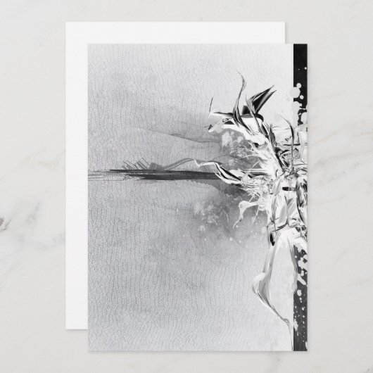 ドラッグとドロップ結婚式招待状 招待状 (正面/裏面)