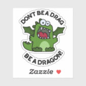 ドラッグになるなドラゴン爬虫類おもしろいプリン シール (シート)