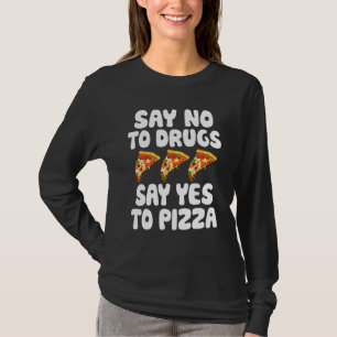 ドラッグにノー　円周率にイエス　レッドリボン啓発 Tシャツ