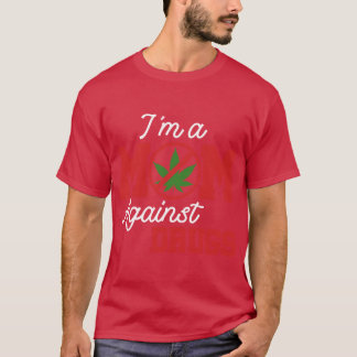 ドラッグに反対するママ ドラッグ禁止 レトロ ヴィンテージ フレンド Tシャツ