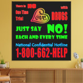 ドラッグにNOと言う – Canvas Print キャンバスプリント (インサイチュ (リビング))