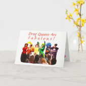 ドラッグの女王は素晴らしい! カード (黄色い花)