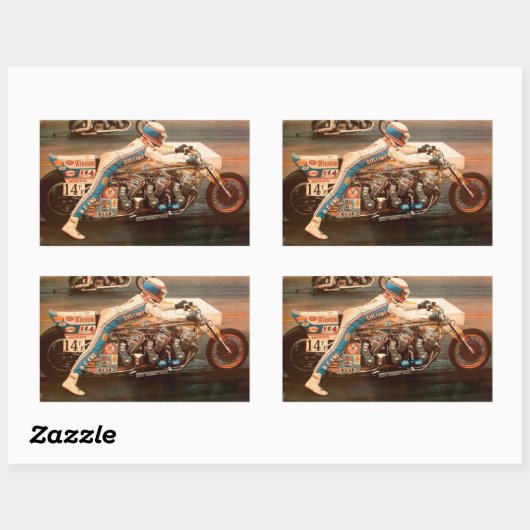 ドラッグの競争 長方形シール (シート)