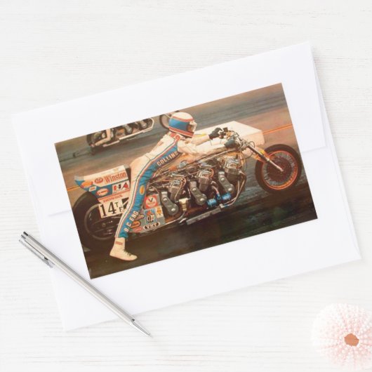 ドラッグの競争 長方形シール (封筒)