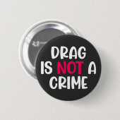 ドラッグは犯罪ではない。T-シャツ 缶バッジ (正面&裏面)