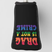 ドラッグは犯罪のゴルフクラブカバーではない ゴルフヘッドカバー (回転90)