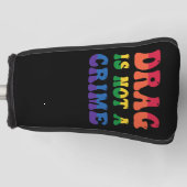 ドラッグは犯罪のゴルフクラブカバーではない ゴルフヘッドカバー (正面)