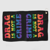ドラッグは犯罪のゴルフタオルではない ゴルフタオル (横)