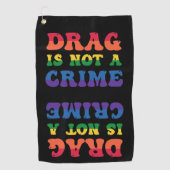 ドラッグは犯罪のゴルフタオルではない ゴルフタオル (正面)