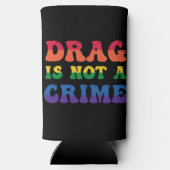 ドラッグは犯罪の居心地が悪い スリム缶クーラー (裏面)