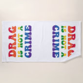 ドラッグは犯罪ビーチタオルではない ビーチタオル (正面)