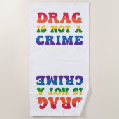 ドラッグは犯罪ビーチタオルではない ビーチタオル (正面)