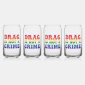 ドラッグは犯罪眼鏡ではない ガラス缶 (正面)